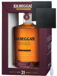 Kilbeggan 21 Jahre Irish Whiskey 0,7 Liter + 2 Schieferuntersetzer 9,5 cm + Einwegpipette 1 Stück