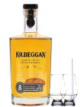 Kilbeggan 8 Jahre Single Grain Irish Whiskey 0,7 Liter + 2 Glencairn Gläser + Einwegpipette 1 Stück