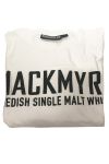 Mackmyra T-Shirt weiß mit schwarzem Logo Gr. L
