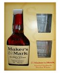 Makers Mark Red Seal Bourbon Whiskey plus zwei Tumbler alt 0,7 Liter