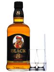 Nikka Black 8 Jahre Japanischer Whisky 0,7 Liter + 2 Glencairn Gläser + Einwegpipette 1 Stück