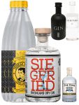 Siegfried Gin 0,5 Liter + 1x Black Gin 5cl + 1x Botanist 5 cl + 1x Duke Gin 5cl + 3 x Thomas Henry Tonic 1,0 Liter