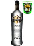 Smirnoff Vodka Black Label 1,0 Liter + Jello Shot Waldmeister Wackelpudding mit Wodka 42 Gramm Becher