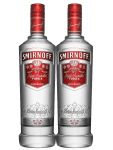 Smirnoff Vodka No. 21 Red Label 2 x 1,0 Liter