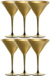 Stölzle Cocktail-und Martiniglas Elements Serie 6 Gläser in Gold - 1400025/019