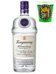 Tanqueray Bloomsbury London Dry Gin Limited Edition 1,0 Liter + Jello Shot Waldmeister Wackelpudding mit Wodka 42 Gramm Becher