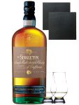The Singleton of Dufftown 15 Jahre Single Malt Whisky 0,7 ltr. + 2 Glencairn Gläser + 2 Schieferuntersetzer 9,5 cm