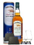 The Tyrconnell 10 Jahre Sherry Finish 0,7 Liter + 2 Glencairn Gläser + 2 Schiefer Glasuntersetzer ca. 9,5 cm