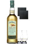 The Tyrconnell Irish Single Malt Whiskey 0,7 Liter + 2 Glencairn Gläser + 2 Schieferglasuntersetzer 9,5cm