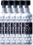 Three Sixty Vodka 5 x 4 cl Miniaturen