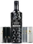 Three Sixty Vodka Mix Paket 1 x 0,7L Black 42 Vodka + 3 x jew. 2 Dosen 0,25 Liter 28 Black Schwarz, Grau und Weiß