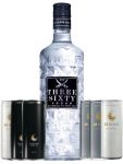 Three Sixty Vodka Mix Paket 1 x 0,7L Three Sixty Vodka + 3 x jew. 2 Dosen 0,25 Liter 28 Black Schwarz, Grau und Weiß
