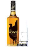 Wild Turkey American Honey Likör 0,7 Liter + 2 Glencairn Gläser + Einwegpipette 1 Stück